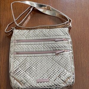 ROSE GOLD Vera Bradley  Quilted Crossbody Bag